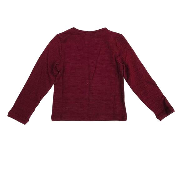 NWT Vignette 6Y Burgundy Reese Top - Picture 2 of 3